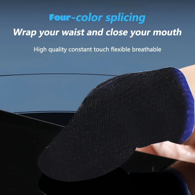 40pc Gaming Finger Sleeves Sweatproof Anti-Slip Touch Screen Controller - 9