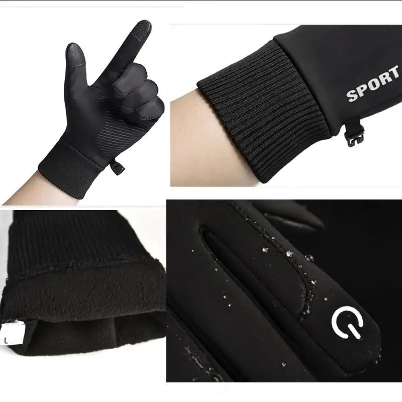 Winter Thermal Touch Screen Gloves Waterproof Cycling Ski Running Mittens - 6