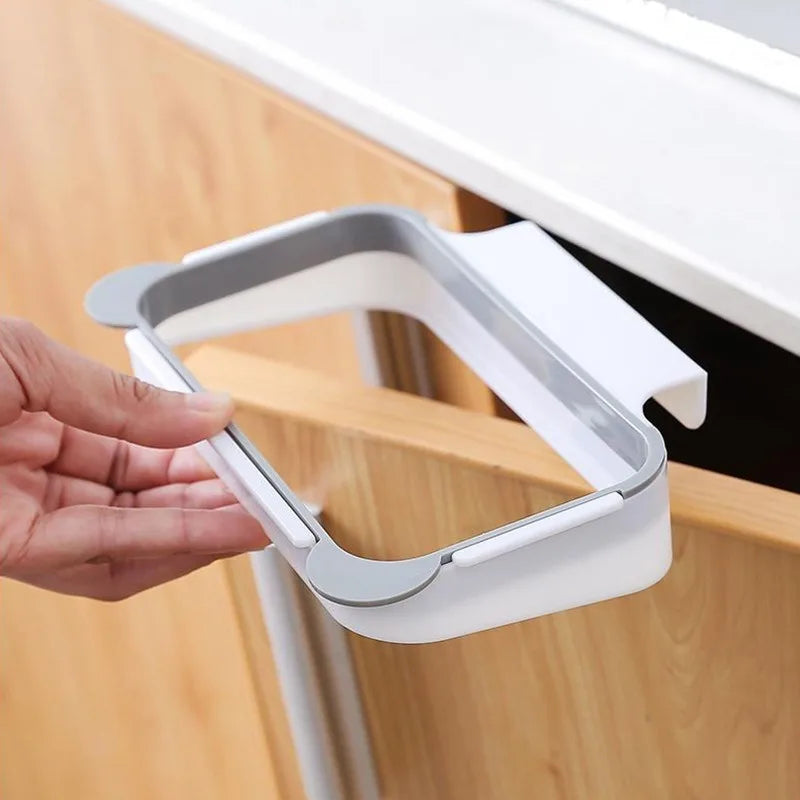 4pcs Hanging Garbage Bag Holder Kitchen Trash Bin Rack Space Saver - 3