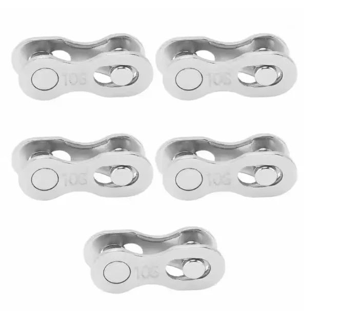 5 Pair Gold Bicycle Chain Quick Link Connector for 6 to 12 Speed Bikes