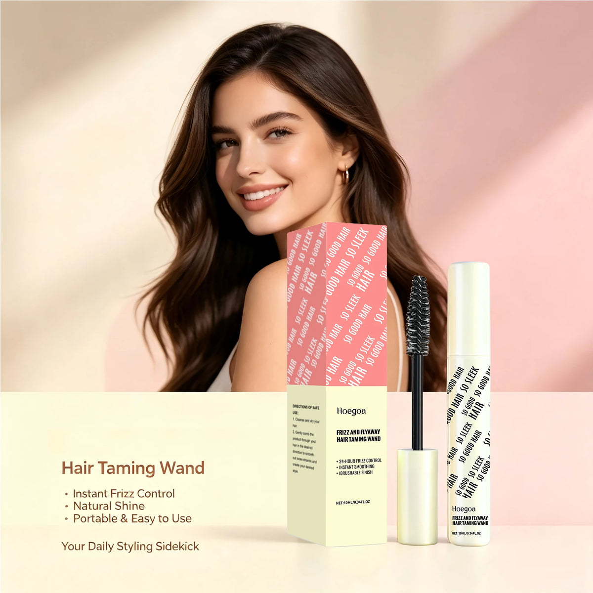 Anti-Frizz Hair Taming Wand Flyaway Smoothing Stick