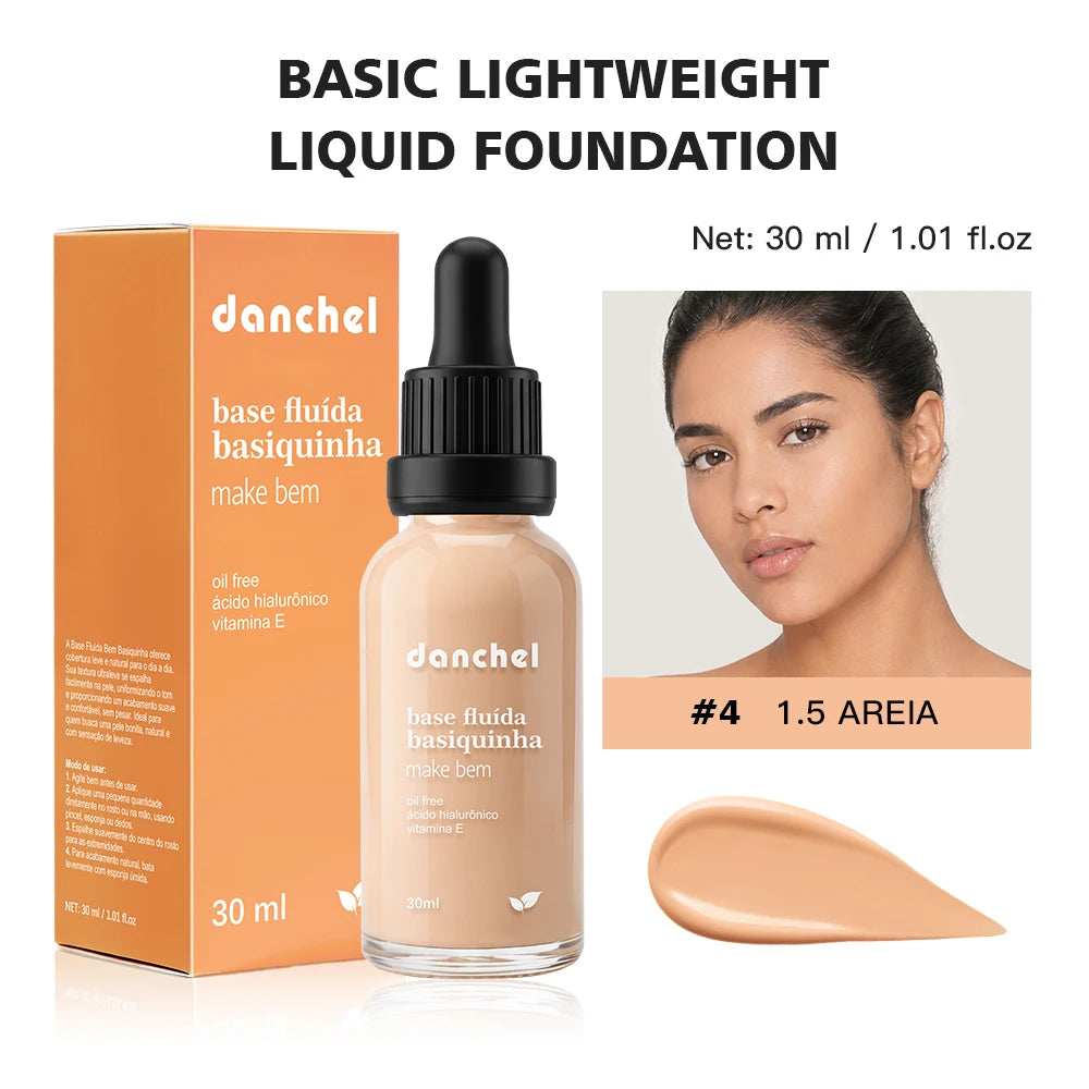 Danchel Lightweight Liquid Foundation Matte Soft Makeup