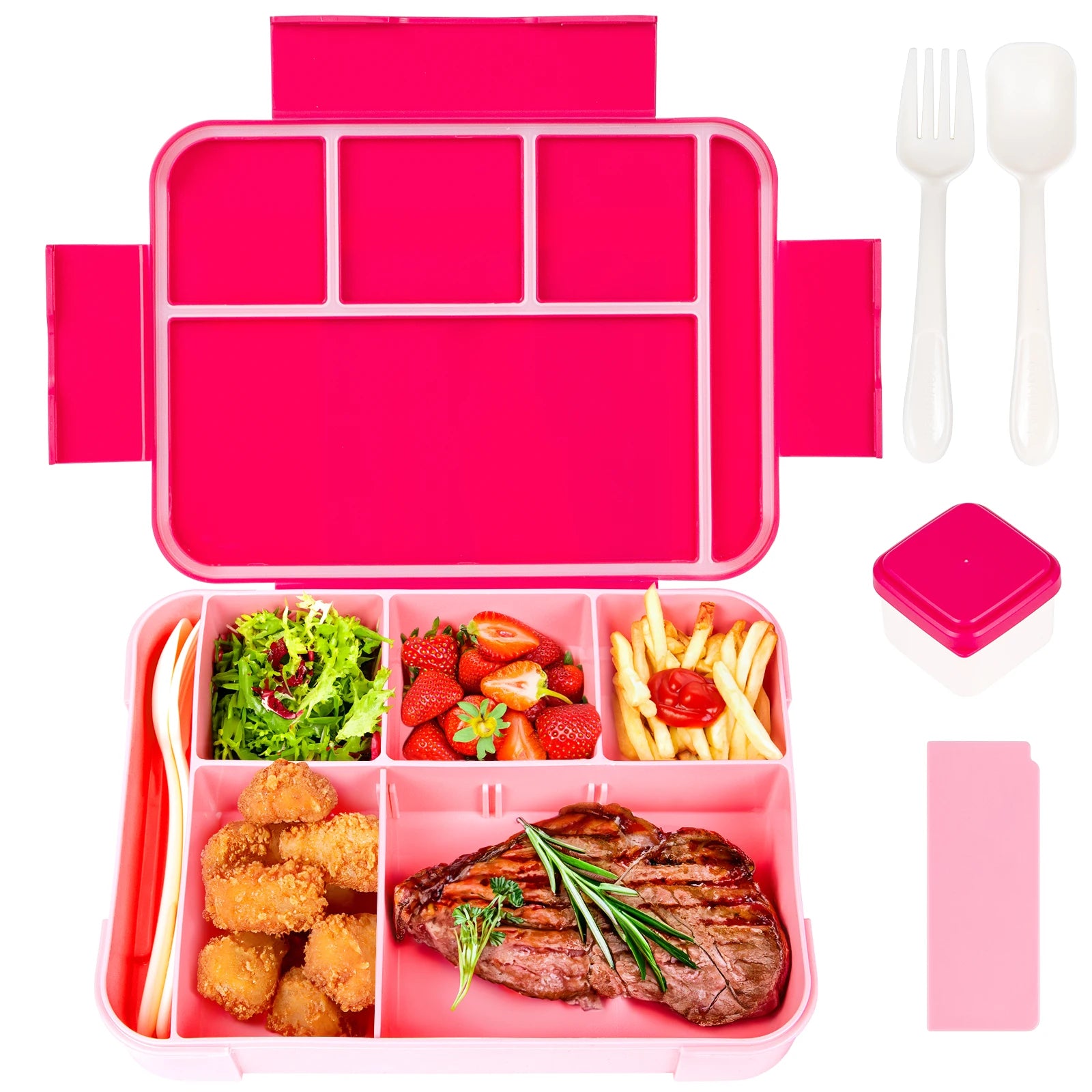 YOCITY Kids Bento Lunch Box Leakproof Divided Food Container for School - 10