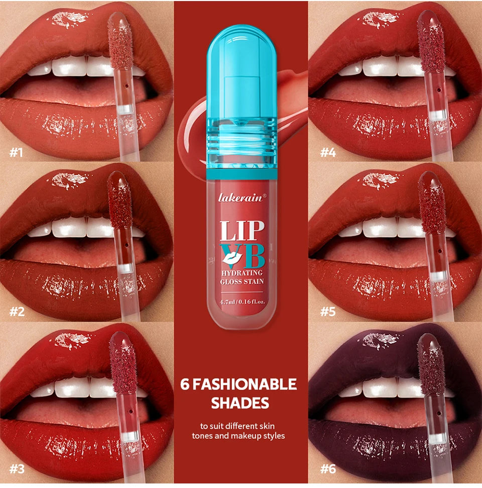 Lakerain Lip Stain Hydrating Gloss & Long Lasting Moisturizer - 8