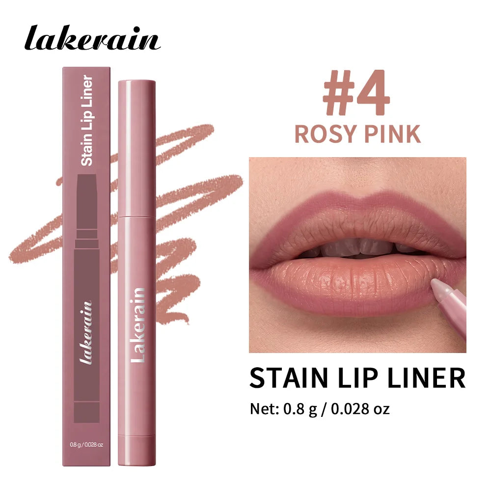 Stain Lip Liner Pencil Waterproof Long Lasting Matte Lip Contour Pen
