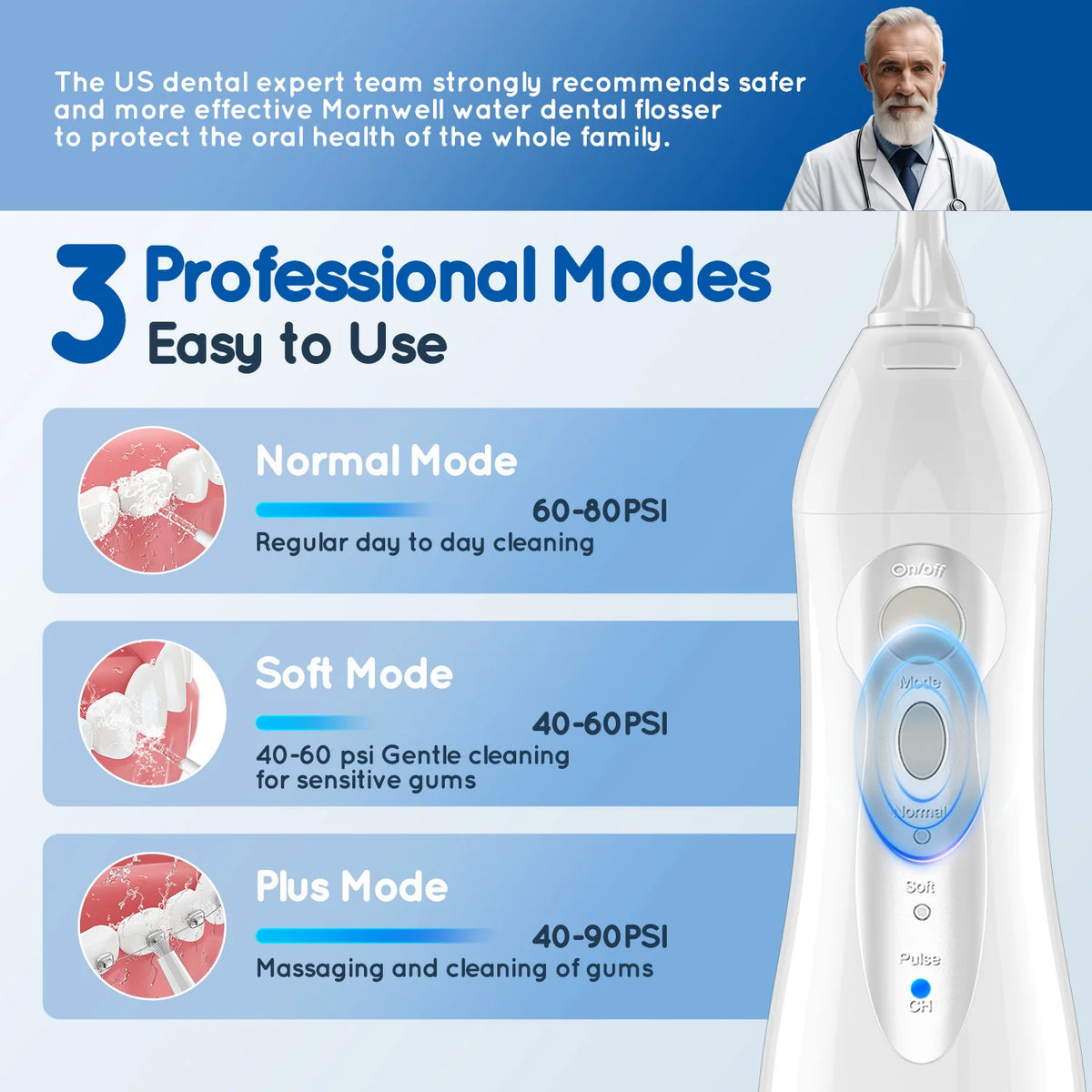 Portable Water Flosser and Teeth Whitening Kit Oral Care