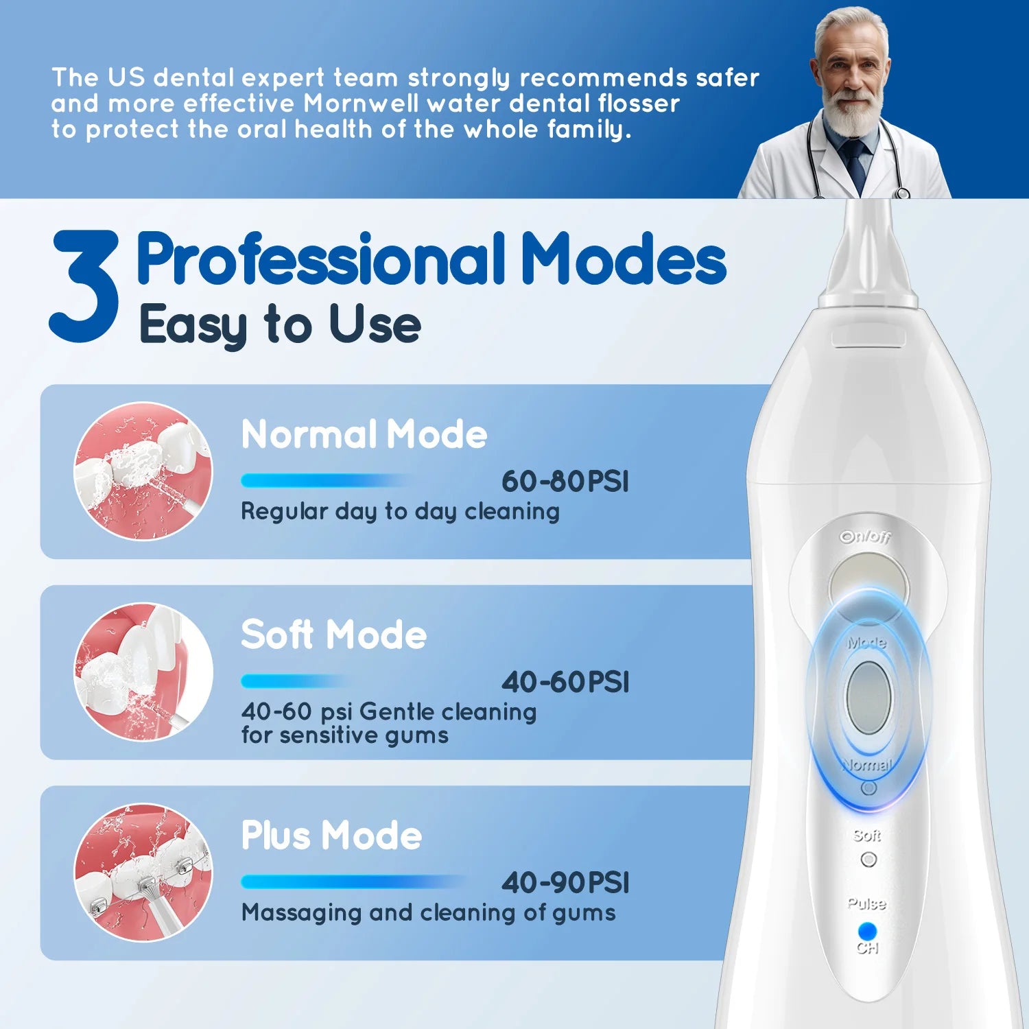 Water Flosser and Electric Toothbrush Combo Sonic Oral Irrigator - 3