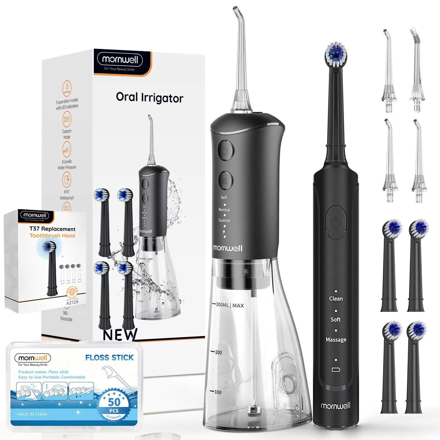 Water Flosser and Electric Toothbrush Combo Oral Hygiene Kit - 20