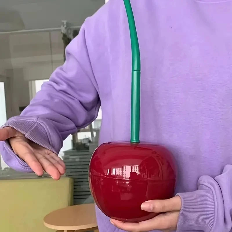 Cherry Shape Toilet Brush and Holder Set Long Handle Cleaning Tool