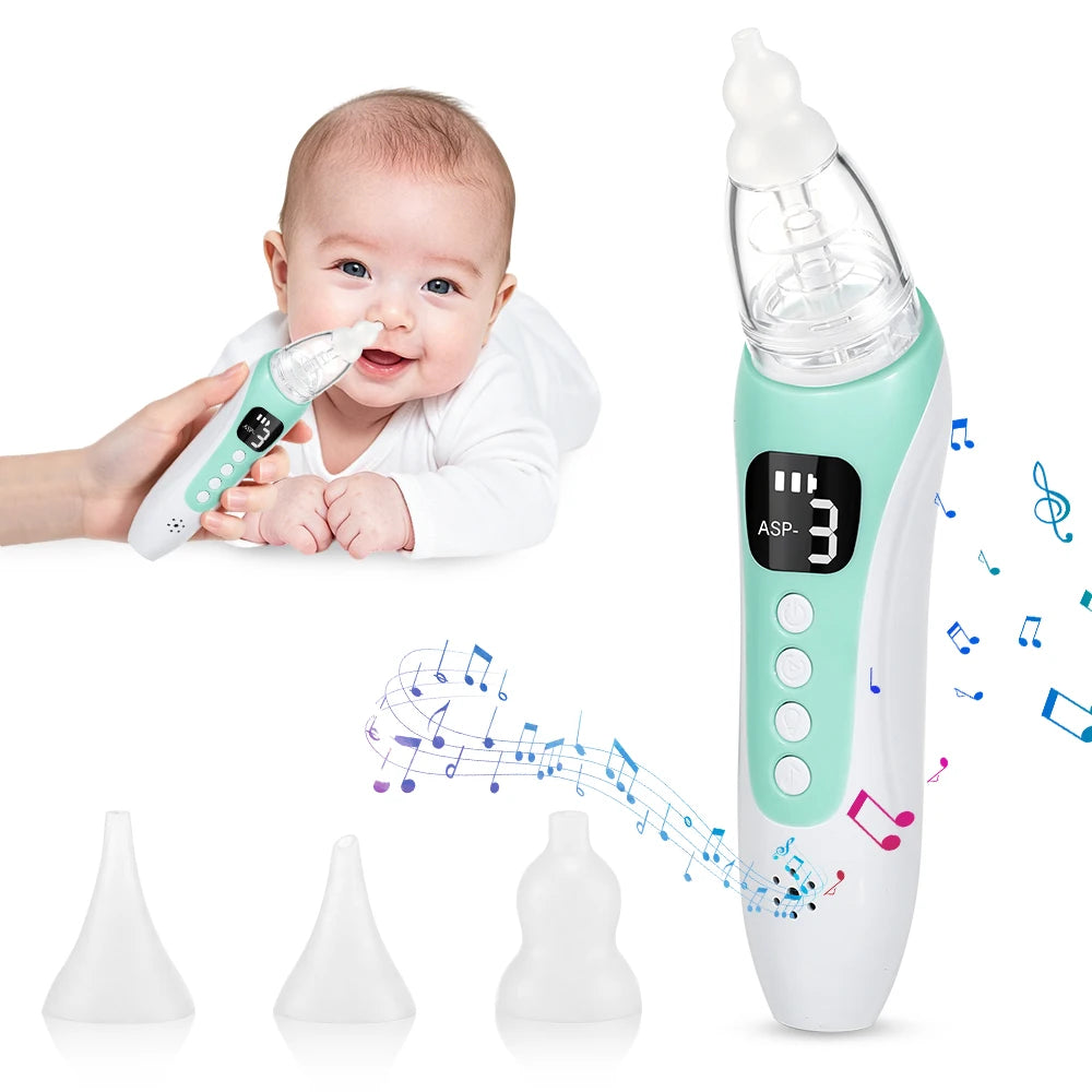 Electric Baby Nasal Aspirator Rechargeable Newborn Mucus Remover