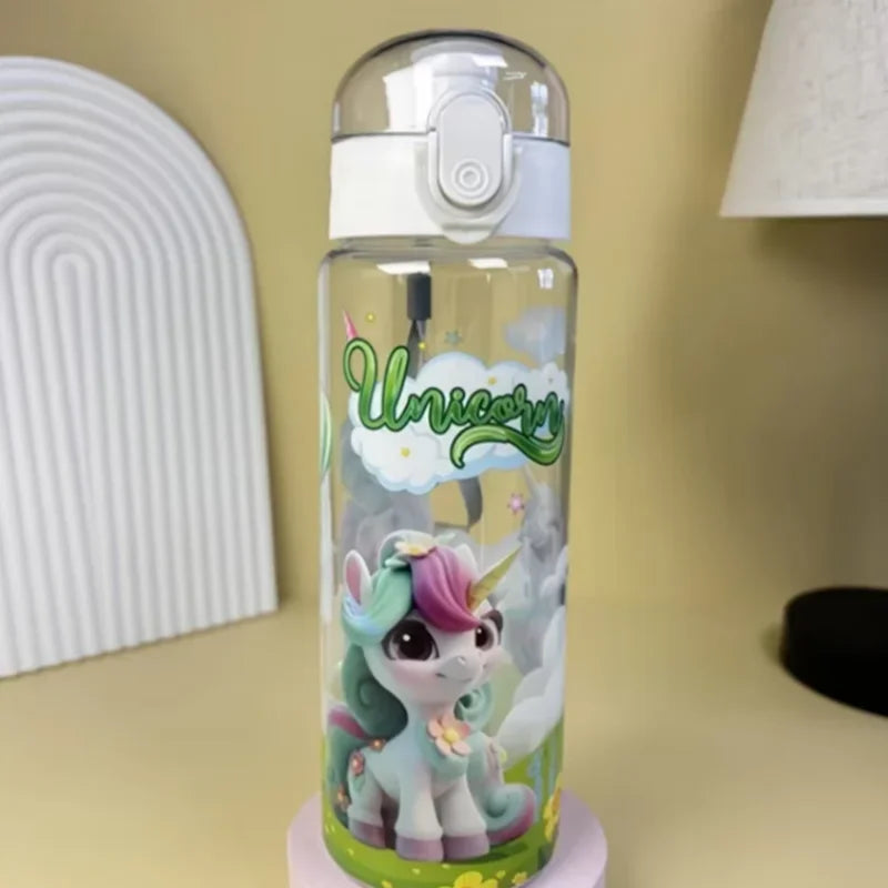 Fantia 700ml Unicorn Water Bottle BPA Free Leak Proof Sports Space Cup