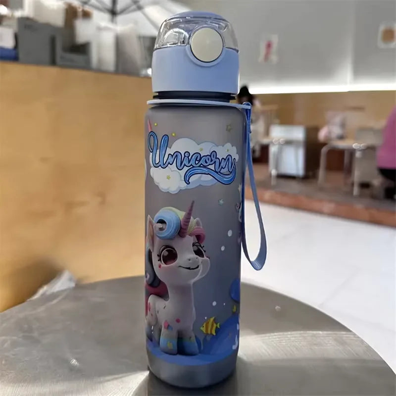 Cute Unicorn Space Cup BPA Free Portable Water Bottle for Kids 700ml