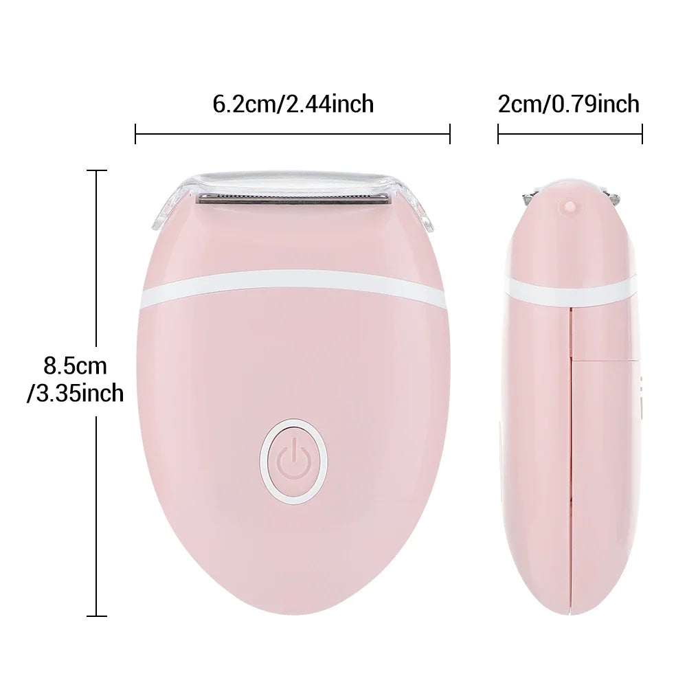 Womens 3 in 1 Electric Shaver Mini Painless Hair Removal Razor