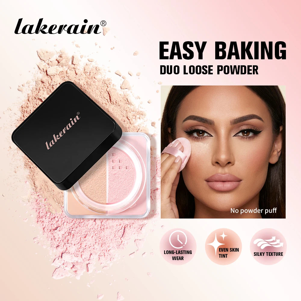 2-in-1 Color Correcting Setting Powder Matte Loose Powder