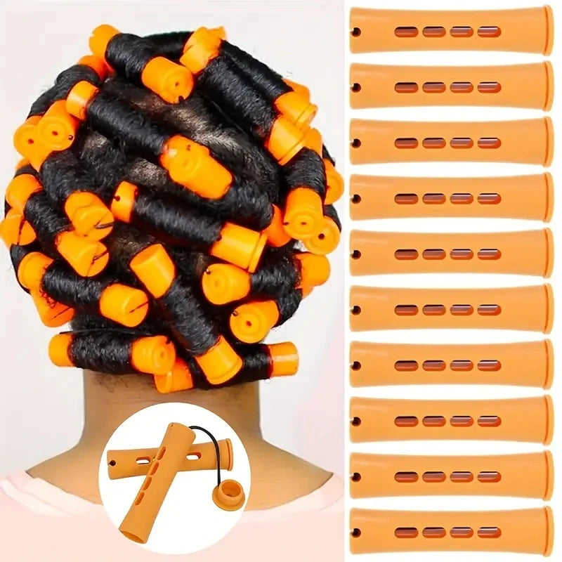 10pcs Hair Perm Rods Set Professional Curling Styling Tools