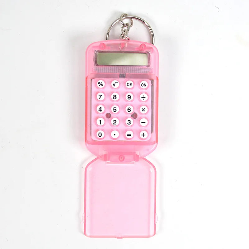 Mini Calculator Keychain Portable 8 Digit Pocket Calculator for Students