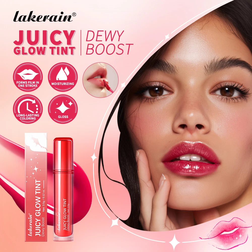 Lakerain Mirror Lip Glow Tint Juicy Gloss Lip Stain