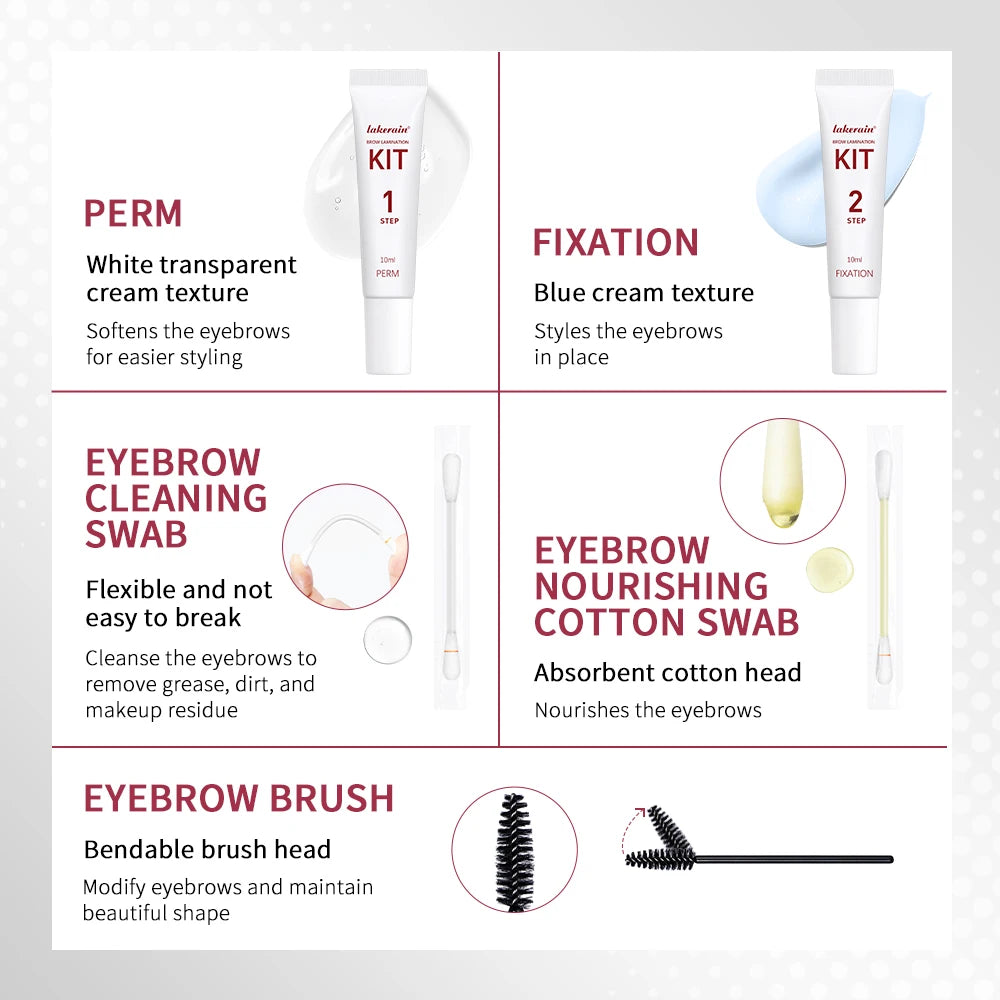 Lakerain Brow Lamination Kit Semi-Permanent Eyebrow Lift Set